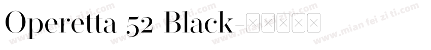 Operetta 52 Black字体转换